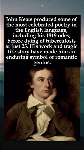 The Bright Star That Burned Briefly: John Keats' Brief, Brilliant Life #JohnKeats #RomanticPoetry