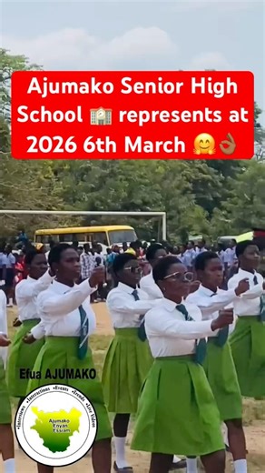 Ajumako Senior High School🏫represents at 2026 6th March 🤗👌🏾#shorts #reels #marchpast #viral #fyp