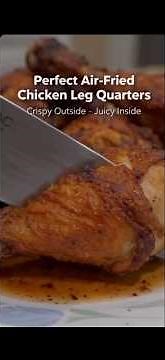 Perfect air fried chicken leg quarters #food #brunch #foodie