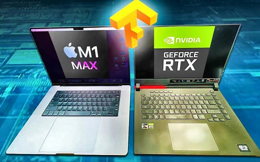 [Alex Ziskind] M1 Max VS RTX3070（Tensorflow 性能测试）