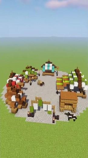 Minecraft Medieval Market Build! (Short)