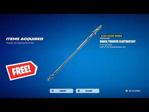 How to Unlock Shock Trooper Electrostaff Pickaxe in Fortnite | Star Wars Event