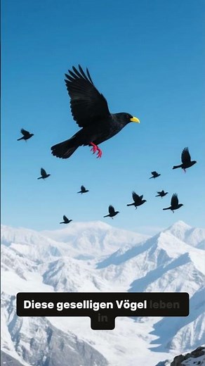 The Alpine chough uses thermals like a pro pilot! 🤯🐦
