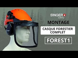 Montage du casque forestier avec visière FOREST1 Singer Safety