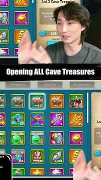 What You Get from 54 High & 108 Medium Cave Treasures #rok #riseofkingdoms