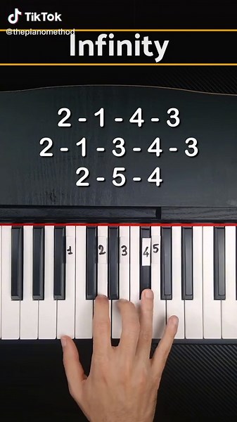 Fácil tutorial de piano de 'Infinity' de Jaymes Young