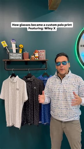 For Wiley X, the product did the talking. We took their iconic safety glasses and sunglasses and translated those details into a custom polo pattern, finished with their logo placement. Thoughtful design, built to represent the brand on and off the job. | Forged Fabrics