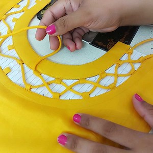 1.5M views · 25K reactions | Make this Beautiful Neck Design with Dori. #neckdesign #kurtineckdesign #sewing #stitching #fashiondesigning | Reet Designs | Facebook