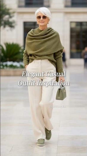 Elegant Casual Outfit Inspiration | Effortless Chic Style for Mature Women #elegantstyle #casualchic