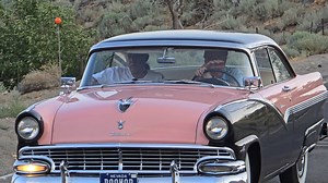 1956 Ford Crown Victoria cruising in Virginia City, Nevada #Samspace81 #classiccars #oldcars #VintageCars #antiquecars | Samspace81