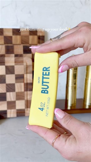 A squishy stick of butter to keep their little hands busy🧈💞 #founditonamazon #buttersquishy