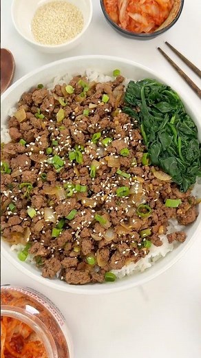 Korean Ground Beef Bowl