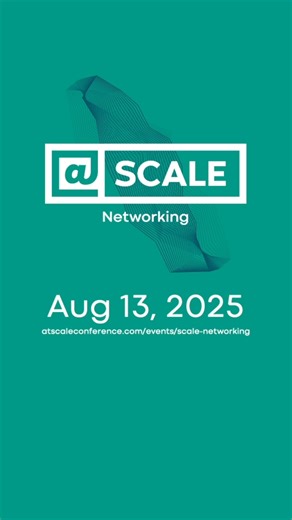 "Meta’s DC Networks for Generative AI" at @Scale: Networking 2025 Register today: https://atscaleconference.com/events/scale-networking/ | At Scale