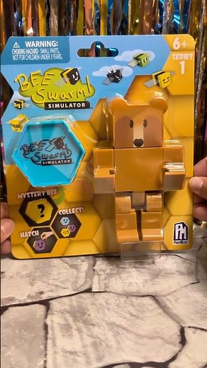 Opening Ultra Rare BEE SWARM SIMULATOR Mystery Bee by PhatMojo 🐝🐻 #toyunboxing #shorts