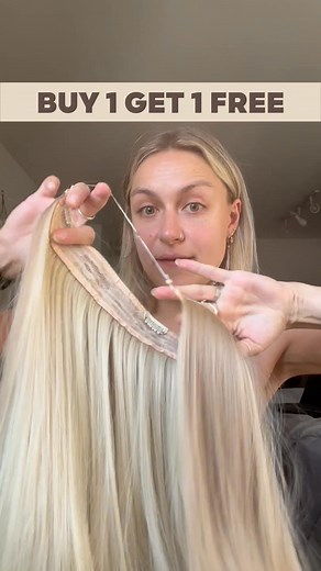 Don’t do hair extensions before you see this! 💇‍♀️ ✨ No more expensive salons Buy 1 Get 1 Free promotion now! Get Yours Now ➡️ thathair.co/Buy1Get1FREE | Thathair