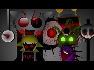 Incredibox Sprunki - All Characters One Behind the Other in Phase 5 (New Mod)