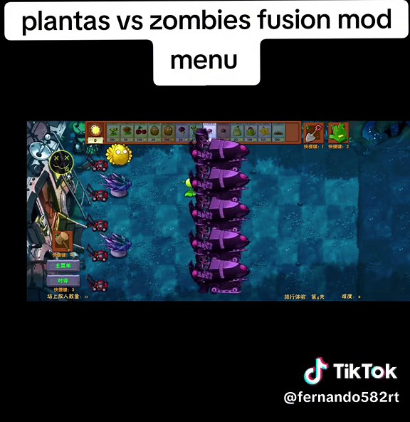 Plantas vs Zombies Fusion Mod Menu - Descarga Privada