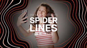 Premium Overlays Spider Lines – Abstract Web Line Effects for Modern Design