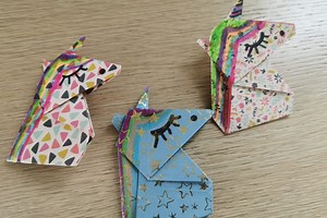 Créez ta propre licorne en origami en suivant ces quelques étapes