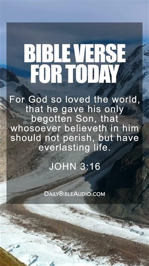 John 3:16 | Blessed Morning Bible Verse For Today
