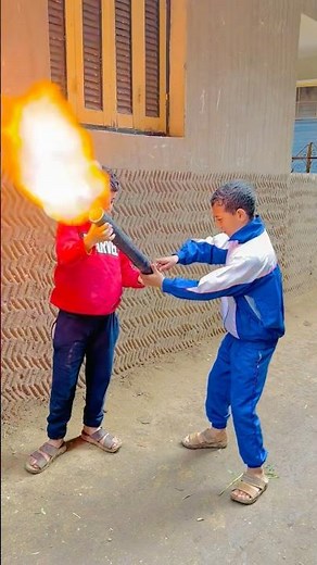 مدفع رمضان شوفو عمل اي في الأطفال 😂😂#shorts