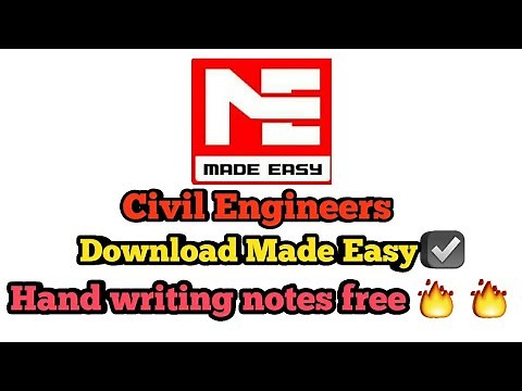 Download Free Civil Engineering Notes|Made Easy Gate notes