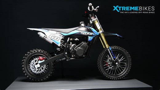 Xtreme Bikes XTM MX60 60cc Automatic Kids Youth Petrol Dirt Bike Black Blue