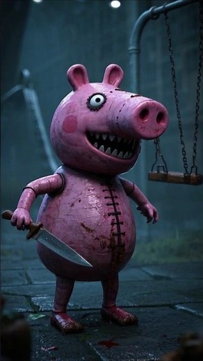 Peppa Pig Horror Transformation – Terrifying Nightmare Version! #horror #shorts