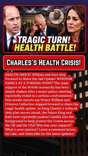 URGENT UPDATE: Tragic Turn! William & Kate Reveal Major Update on King Charles's Health
