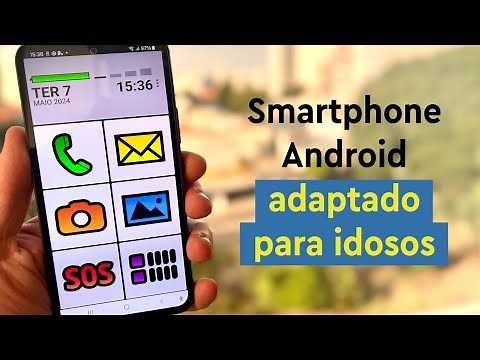 Smartphone Android adaptado para idosos