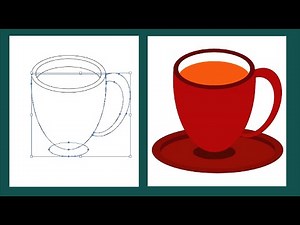 how to draw a coffee cup in illustrator | swift learn