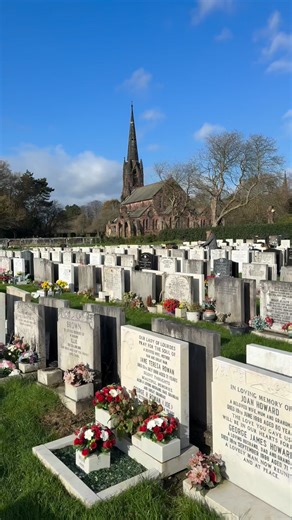 This was a deep clean and new white chippings in Allerton cemetery today with a very happy family 😊💙 | Grave Care Liverpool