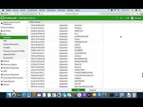 Reservar IP en fortinet