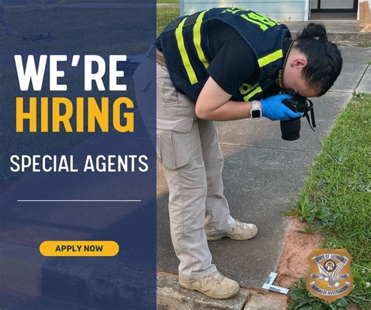 WE’RE HIRING SPECIAL AGENTSJoin Team GBI and become a special agent! After completing the basic law enforcement course, our agents complete 13 weeks of specialized training on firearms, interviews,… | Georgia Bureau of Investigation (GBI)