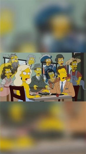 Marge and Homer at a sushi restaurant #shorts #simpsons