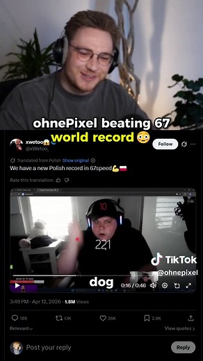 Beating the 67 World Record: New Speed Challenge