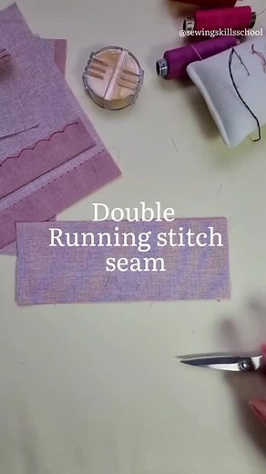 Hand Sewing Techniques: Double Running Stitch Tutorial