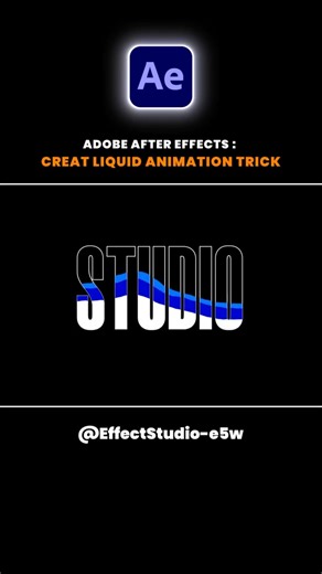 Create Liquid Animation in Adobe After Effect #viral #adobeaftereffects #editingvideo