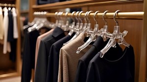 6Pcs Transparent U-Shaped Plastic Alligator Clips, Garment Clips for Clothes Storage and Organization