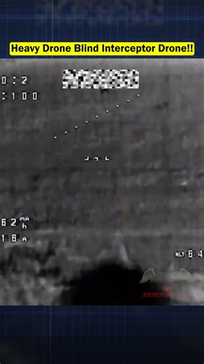 Laser Flash! Ukrainian Heavy Drone Blinds Interceptor with Countermeasure!