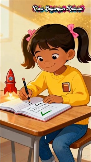 Doing Homework Without Complaining #Animasi #Shorts #Kartun