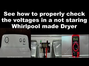 Whirlpool Dryer not starting or not heating - See how to fix it yourself