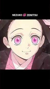 👉🏻 Nezuko 💞 Zenitsu | cutest Anime Love 💕 Moments 😍💓#wgitachi