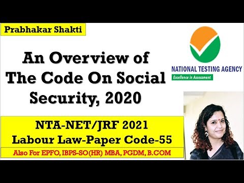 The Code on Social Security, 2020 (Summary)