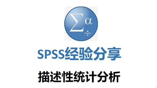 SPSS|描述性统计分析