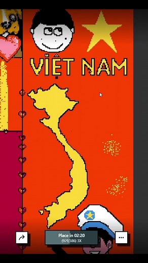 Ngạo nghễ anh em Bộ tộc Mixigaming . Vẽ bản đồ Việt nam trên Reddit Place 2023. Hoàng Sa, Trường Sa là của Việt Nam #mixigaming #reddit #redditplace2023 #vietnam #dyvdl