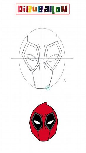 Dibujando a deadpool facil | Dibujos fáciles