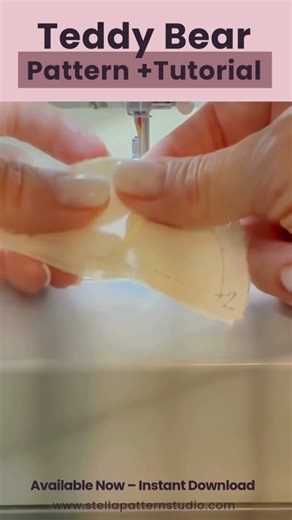 Classic Teddy Bear Sewing Pattern with Step-by-Step PDF & Video Tutorials