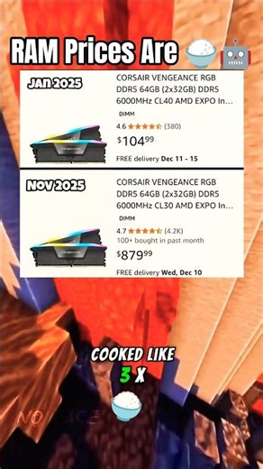 RAM Prices Are COOKED 😭🙏 (PC Gamers Are Finished) ദ്ദി ༎ຶ‿༎ຶ )
