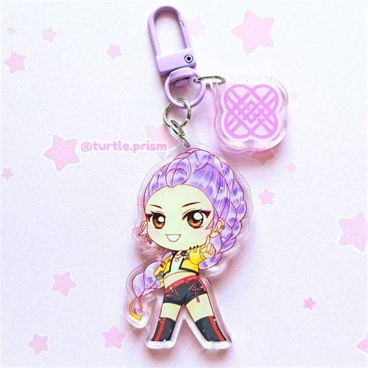 K Pop Demon Hunters Keychain Rumi Fanart - Etsy
